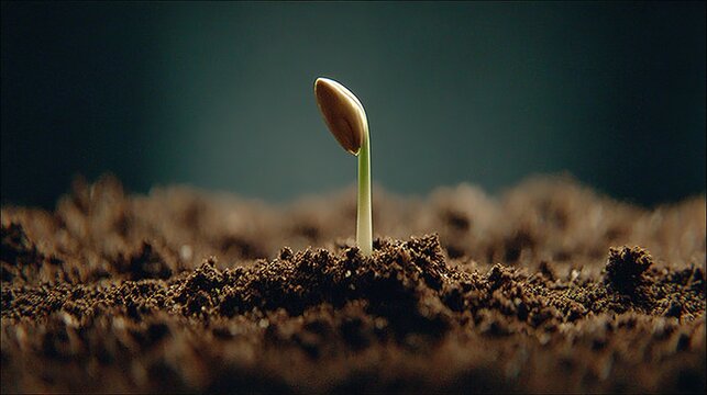 Premium organic farm pack: seedling sprout center logo, 15K clipping-path, print poster & e-detail ready