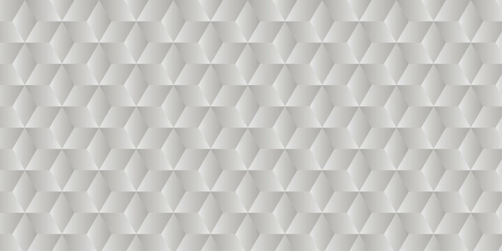Minimal gray gradient geometric cube creative concept triangle overlap square technology background. digital cubes fabric and wallpaper grid block texture background.