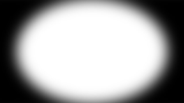 Transparent black vignette border frame overlay shadow effect for video or image mockup. Blank vignette blurred decorative frame with realistic shadow on transparent background. Vector illustration.