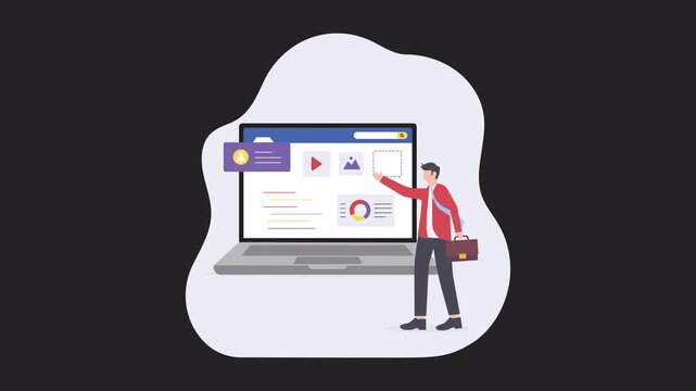 Web Content 2D Animation Alpha Channel 