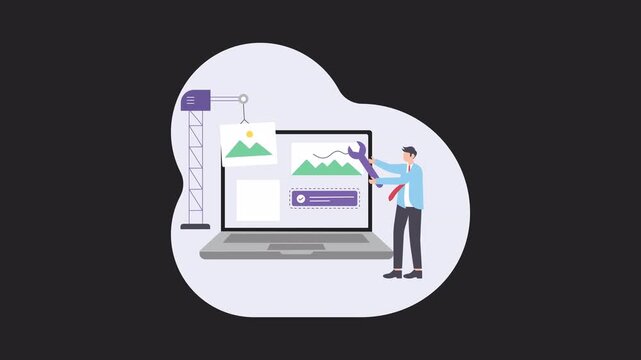 Website Builder 2D Animation Alpha Channel 