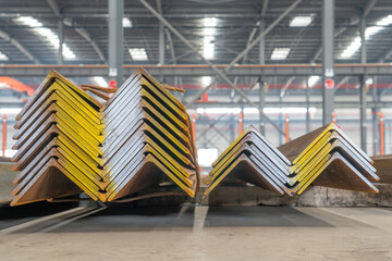 Cross section of angle steel used in the production of iron tower components