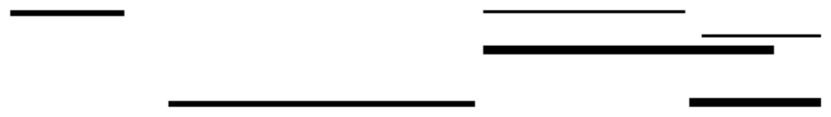 Obraz premium Minimalism, abstract art, modern aesthetics, layout design, creative backgrounds, digital concepts. Black horizontal lines of varied lengths on a white background. Minimalism and abstract art concept