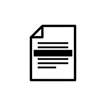 Close-Up of a Document Page with Text and Highlighted Section for Business and Office Use