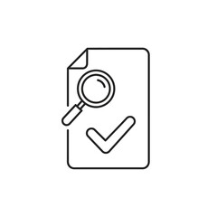 Close-Up of Checkmark on Document Icon Representing Validation or Approval