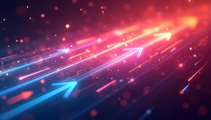 Obraz premium Luminous Color Transitions Creating Futuristic Energy