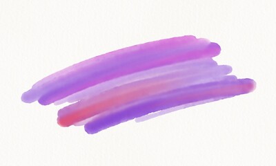 Hand Painted Watercolor Gradient Brush Textures On White Paper Background