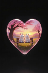 Valentine's Day, the day of love, confession of love