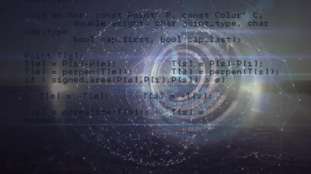 Animation of data processing over clock