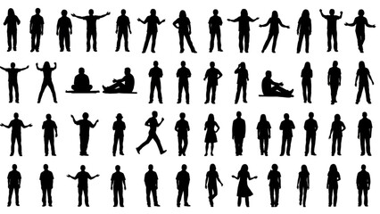 People Outline CAD Blocks &ndash; Human Figures for Architecture and Landscape Design