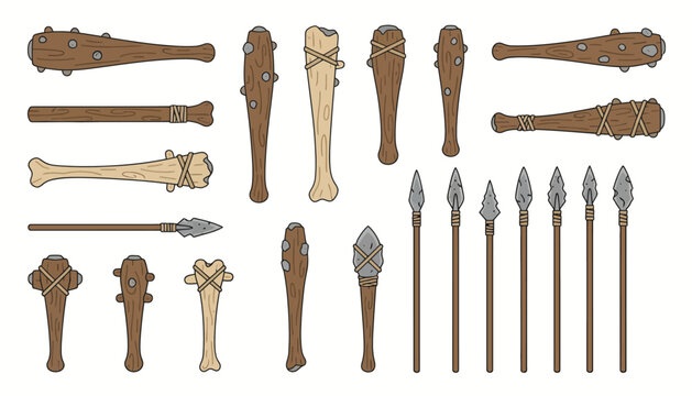 Ancient Stone and Metal Arrowheads and Spears.