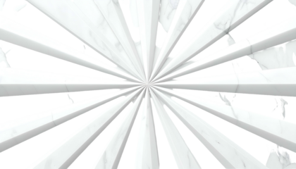 White radial beams radiate from a central point, textured marble