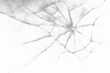 Black and white grunge broken glass texture with rough cracked surface seamless background