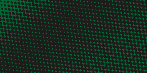 Digital green pixel pattern background with glowing squares - cyber grid for game interface, tech wallpaper, streaming overlay and futuristic design project with neon mosaic texture on dark surface. © Maruf