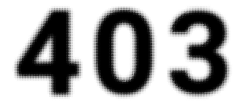 Error 403 forbidden access denied message display