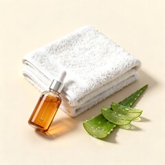 Serenity Spa Flat Lay - Skincare and Relaxation