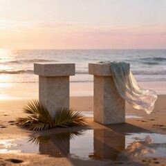 Coastal Breeze: Elegant Sarong Display