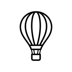 Obraz premium Minimalist Hot Air Balloon Icon for Travel and Adventure Themes