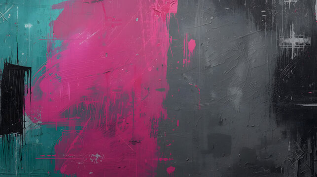 Urban graffiti grunge abstract design with paint splatters suited for backgrounds, posters, t-shirts, and digital art with edgy vibes.