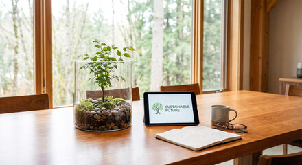 Nature Inspired Business Concept Representing Stability and Growth