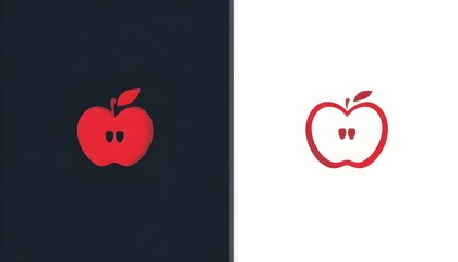 Apple Slice Symbol Logo
“Creative apple logo with slice cutout, negative space concept, minimalist vector branding, clean flat design, professional logo mark for food brand”