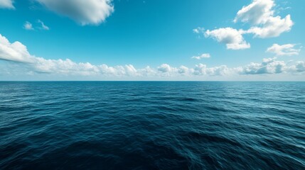 Fototapeta premium Calm ocean waves action coastal waters nature photography serene environment panoramic view tranquility concept for seo impact