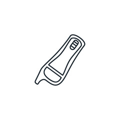 Minimalist Line Drawing of a Portable Handheld Device for Digital Innovation