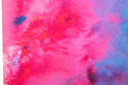 Vibrant splash of colour watercolor paints background