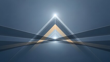 Abstract Golden Ascent Arrow