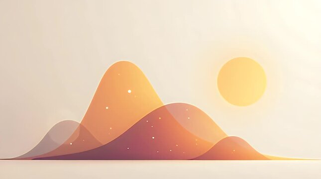 A conceptual abstract illustration of geometric shapes gradually increasing in size and brightness, symbolizing growth, progress, and improvement, soft gradient background, clean modern design, 