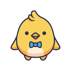 Obraz premium Adorable Cartoon Chick Character Illustration