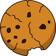 Chocolate Cookie Design Illustration