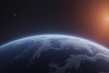 planet earth in space