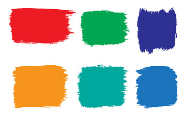 Textured Paint Swatch Icons in Vibrant Colors