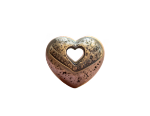 Small heart symbol centered.