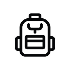 Fototapeta premium vector bag icon on white background