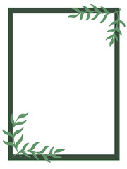 Naklejka premium Square frame border simple aesthetic corner 