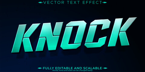 Obraz premium Battleground text effect, editable warrior and soldier text style