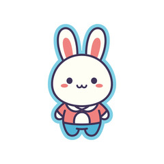 Obraz premium Adorable Cartoon Rabbit Character Design