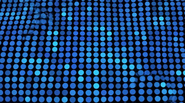Animated Blue Circle Pattern on Black Background