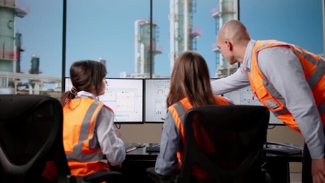 Industrial Plant SCADA Monitoring For Oil