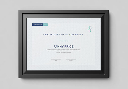 Simple Certificate Layout