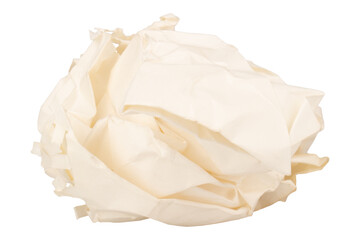 Obraz premium paper ball isolated on white background