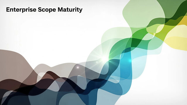 Vibrant abstract design representing business growth and maturity