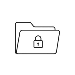 Obraz premium Secure Digital File Folder with Lock Icon for Data Protection and Privacy