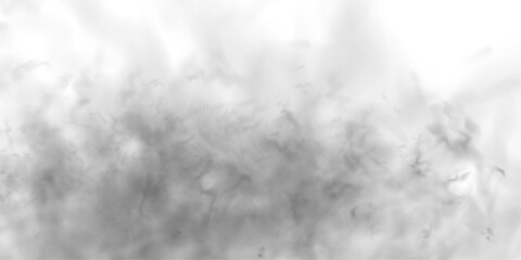 Gray smoke and soft white clouds on clean white background. Atmospheric effects including mist, fog, and steam. High-resolution cutout smoke and cloud PNG vector illustration.