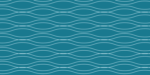 Seamless wave pattern. Water waves. Wavy lines
