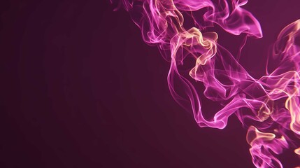 Obraz premium Abstract purple smoke flowing on a dark background