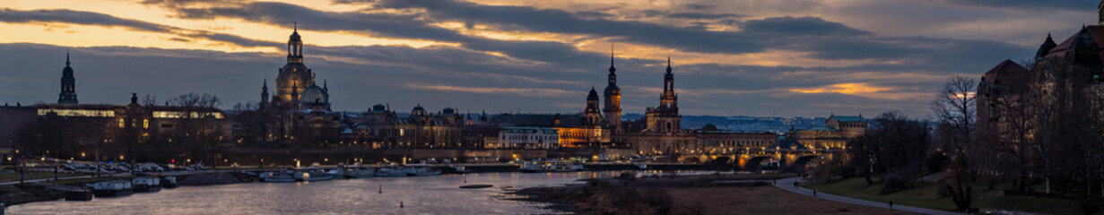 Panorama der Altstadt von Dresden