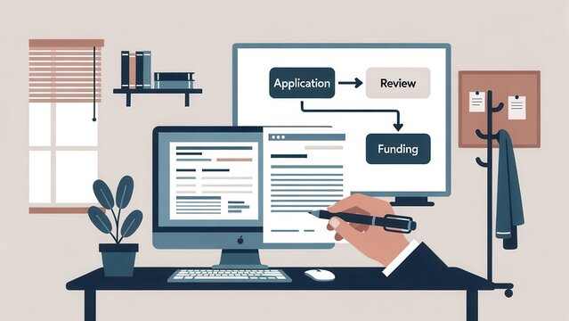 Public Funding Theme: Grant application process inside policy office
